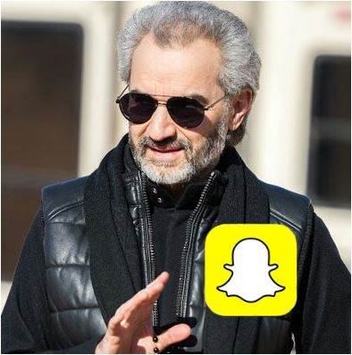 الوليد بن طلال يستثمر ربع مليار دولار في سناب شات Snapchat ...