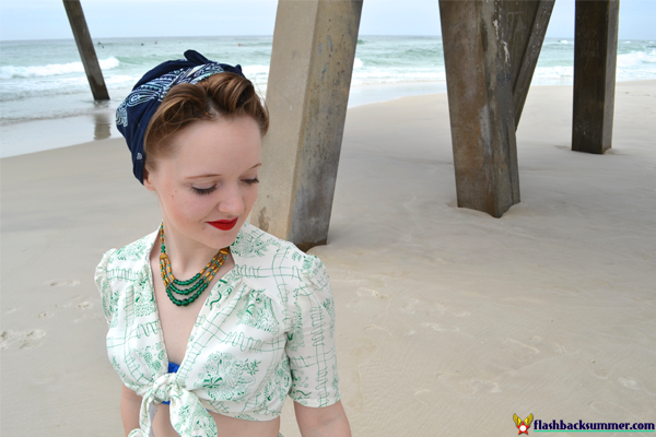 Flashback Summer: Wearing History "Sunkissed Sweetheart" 1940s Sarong Separates