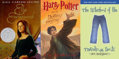 muse, Ella Enchanted, Harry Potter, Deathly Hallows, Sisterhood of the Traveling Pants