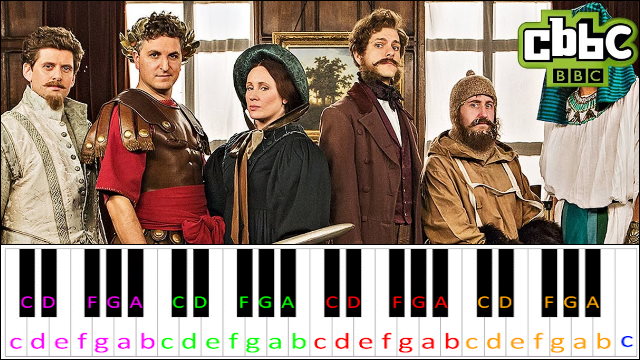 Horrible Histories - Theme Song Piano / Keyboard Easy Letter Notes for Beginners