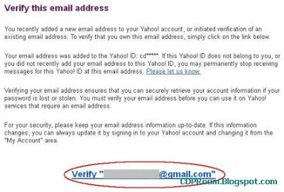 Verifikasi Alternative Email Lain