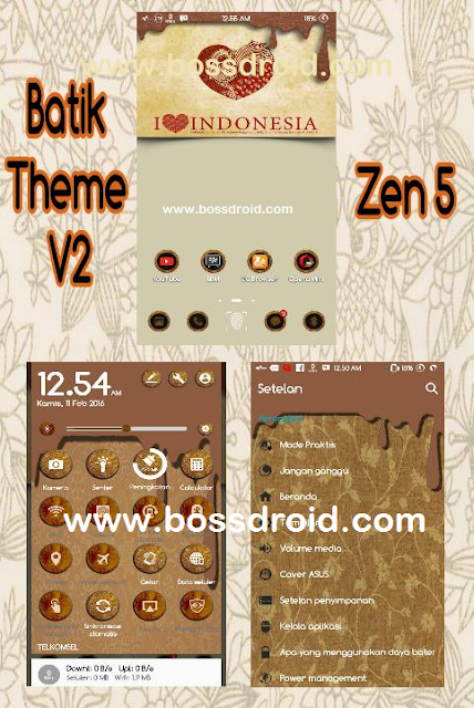 Cara Install Batik theme For Asus Zenfone 5