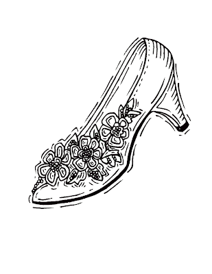 Princess Coloring Sheets on Princess Coloring Pages Brings You A Glass Slipper To Color   If You