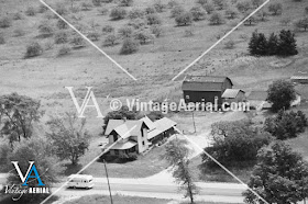old house aerial view