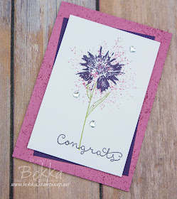 Make in a Moment Congratulations Card featuring the Touches of Texture Stamp Set from Stampin' Up! UK - Get Everything you need to make this card here.