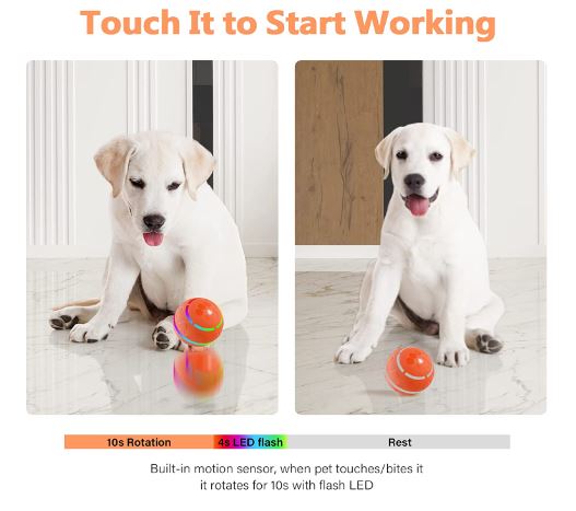 Review EIODEAR Interactive Dog Toy Ball