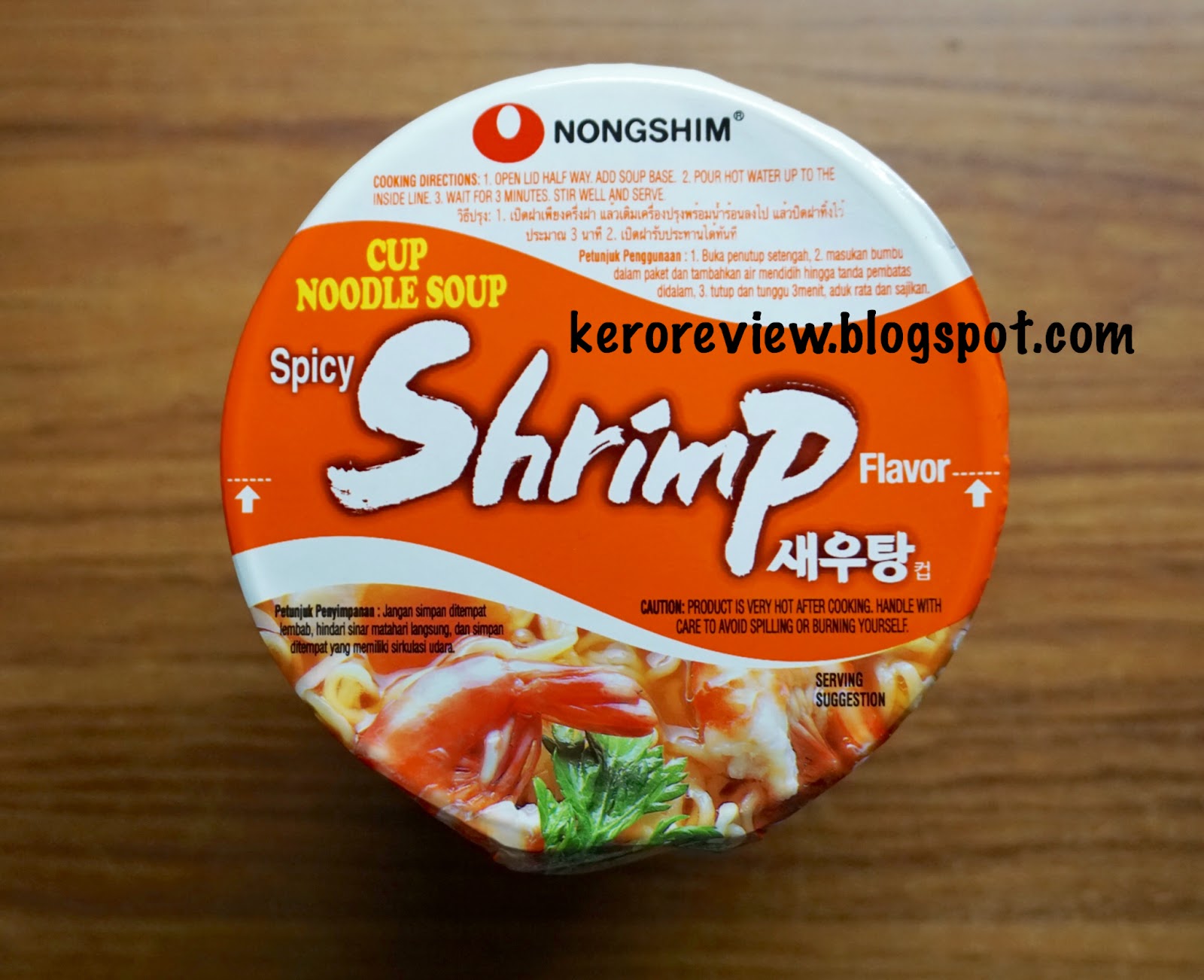 รีวิว นงชิม บะหมี่ถ้วยกึ่งสำเร็จรูป รสกุ้งชนิดเผ็ด (CR) Review Korean Cup Noodles Soup Spicy Shrimp Flavor Nongshim Brand.