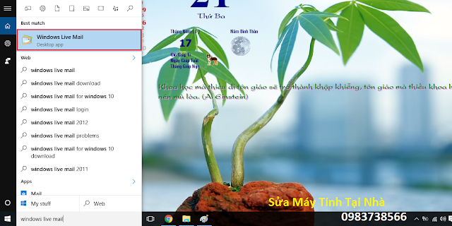 Cấu hình windows live mail 2012 - H05