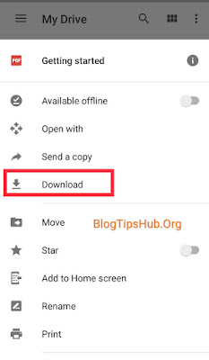 download file from google drive