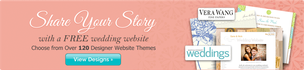 Im going to give you a sneak peak at three different wedding websites