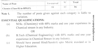 Chemist - Chemical Engineering Jobs in HPSC