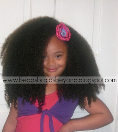   Curls on Beads  Braids And Beyond  How To Get Big Stretched Out Curls