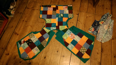 patchwork waistcoat pattern pieces