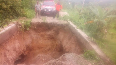 Bencana Alam Kembali Terjadi di Limapuluh Kota, Jembatan Lubuak Amih Ambruk 