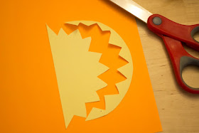 positive and negative space suns and moons- fun kids art project