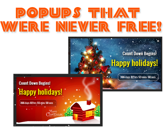 Free Christmas popups