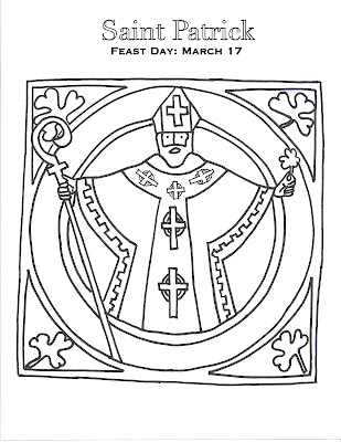 Religious St Patrick Coloring Pages 9