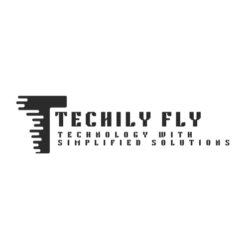 Techily Fly Logo White Background Square and with Tag Line