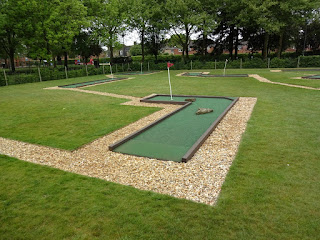 Crazy Golf course at Eaton Park in Norwich