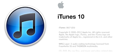 Logo iTunes versión 10.7