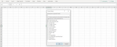 Cara memproteksi worksheet microsoft excel