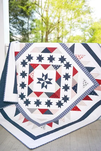 scrappy charm pack patriotic quilt