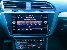 Infotainment and HVAC in 2020 Volkswagen Tiguan 2.0T SEL with 4MOTION