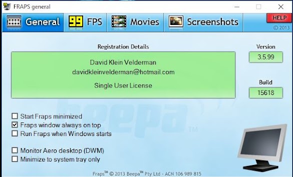 Download Software Fraps Terbaru 