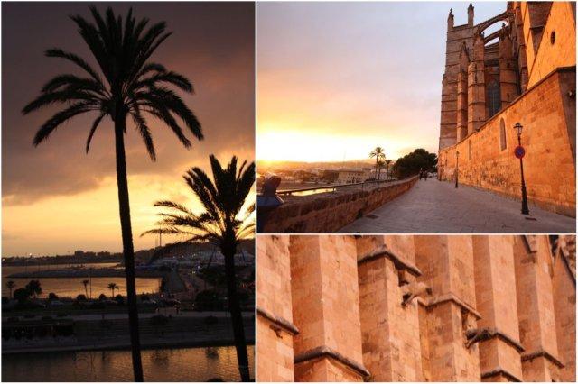 Atardecer en Palma de Mallorca junto a la Catedral