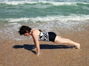 PLANK ON THE BEACH!!! I've stated more than once that vacation and exercise . (plank on the beach)