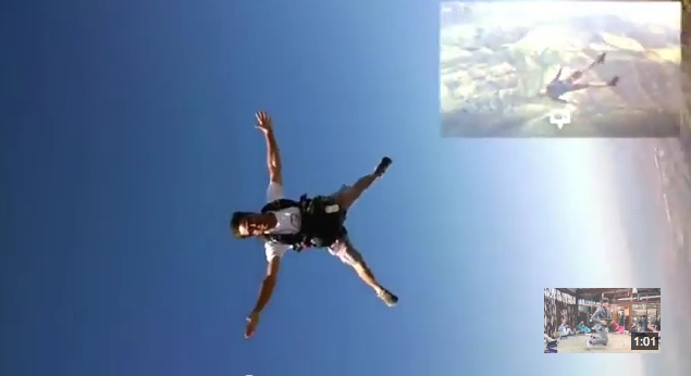 skydiver Google Glass