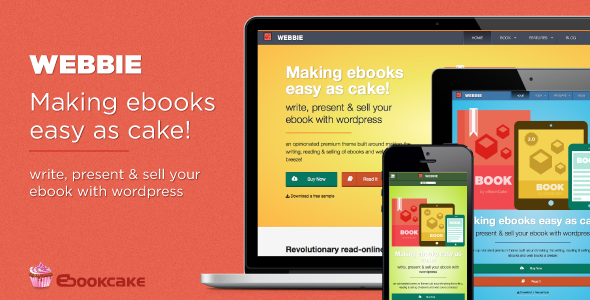 Webbie - WordPress theme for ebook authors - Marketing Corporate