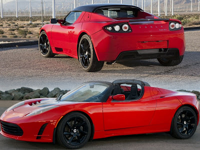 The latest version of revolutionary electric sports car, Tesla Roadster 2.5.