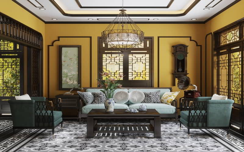 Phong cách thiết kế nội thất Indochine Ấn tượng đậm nét châu Á
