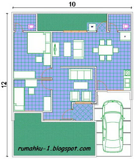 denah desain rumah minimalis