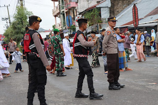 Beri Rasa Aman, Polres Toraja Utara Gelar Pengamanan Ibadah Sholat Idul Fitri 1445 H di Sejumlah Lokasi