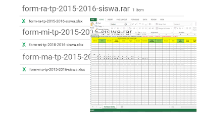 Download Kumpulan Format Pendataan Siswa Emis Untuk Tingkat RA/TK/PAUD, MI/SD, MA/SMA