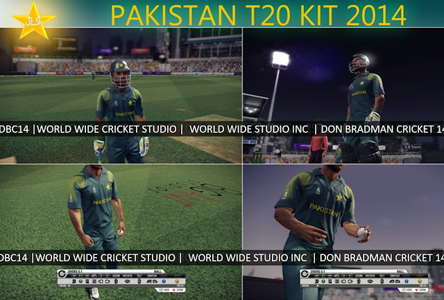 Pakistan T20 Kit 2014 for Don Bradman Cricket 14