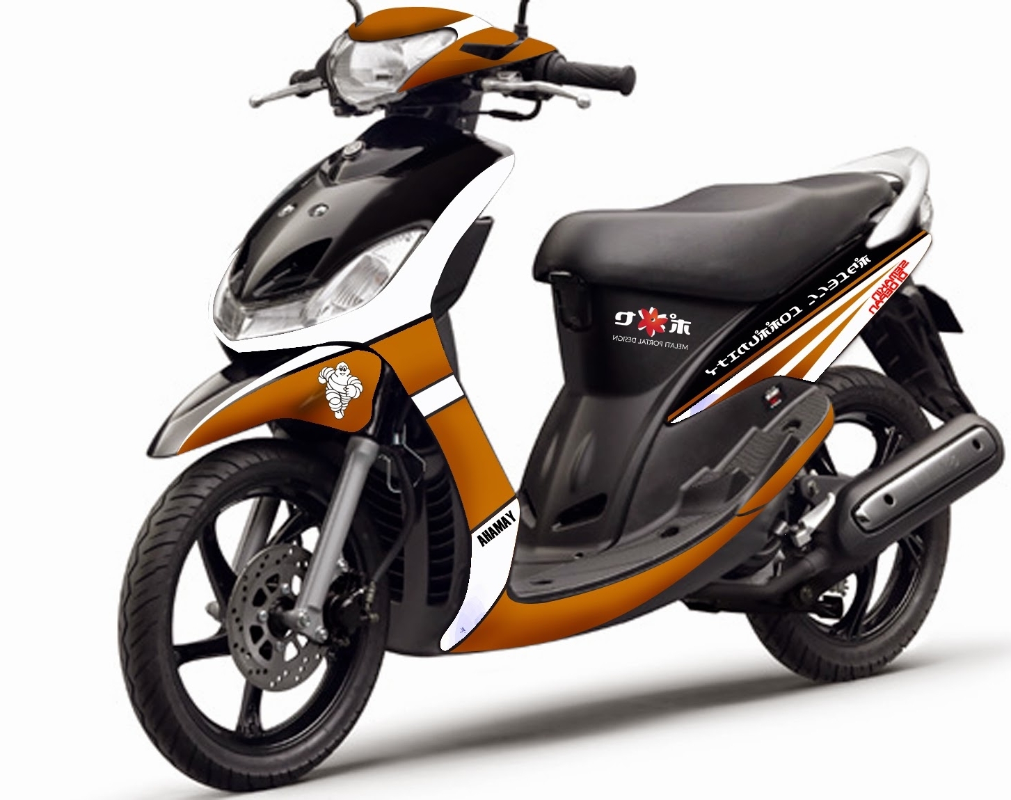  Modifikasi Cutting Sticker Motor Mio Paling Keren Terbaru 2019