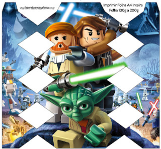 Cajas de Star Wars Lego para imprimir gratis.