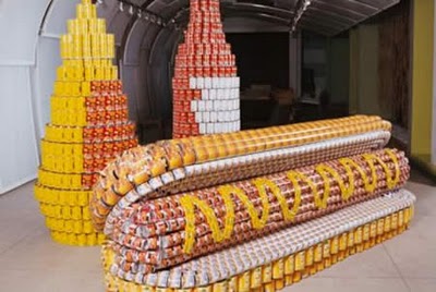 Amazing Sculptures Made From Food Cans Seen On www.coolpicturegallery.us