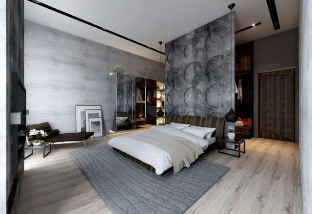 beton w sypialni