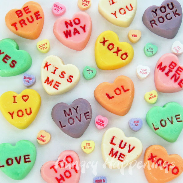 conversation+heart+fudge,+Valentine's+Day+recipes,+Valentines+day ...