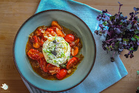 Sommer-Powertomaten mit cremigen Spaghetti