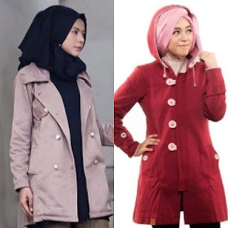 14 Style Hijab Dengan Jaket Parka Wanita Dan Jaket Korea Model Terbaru