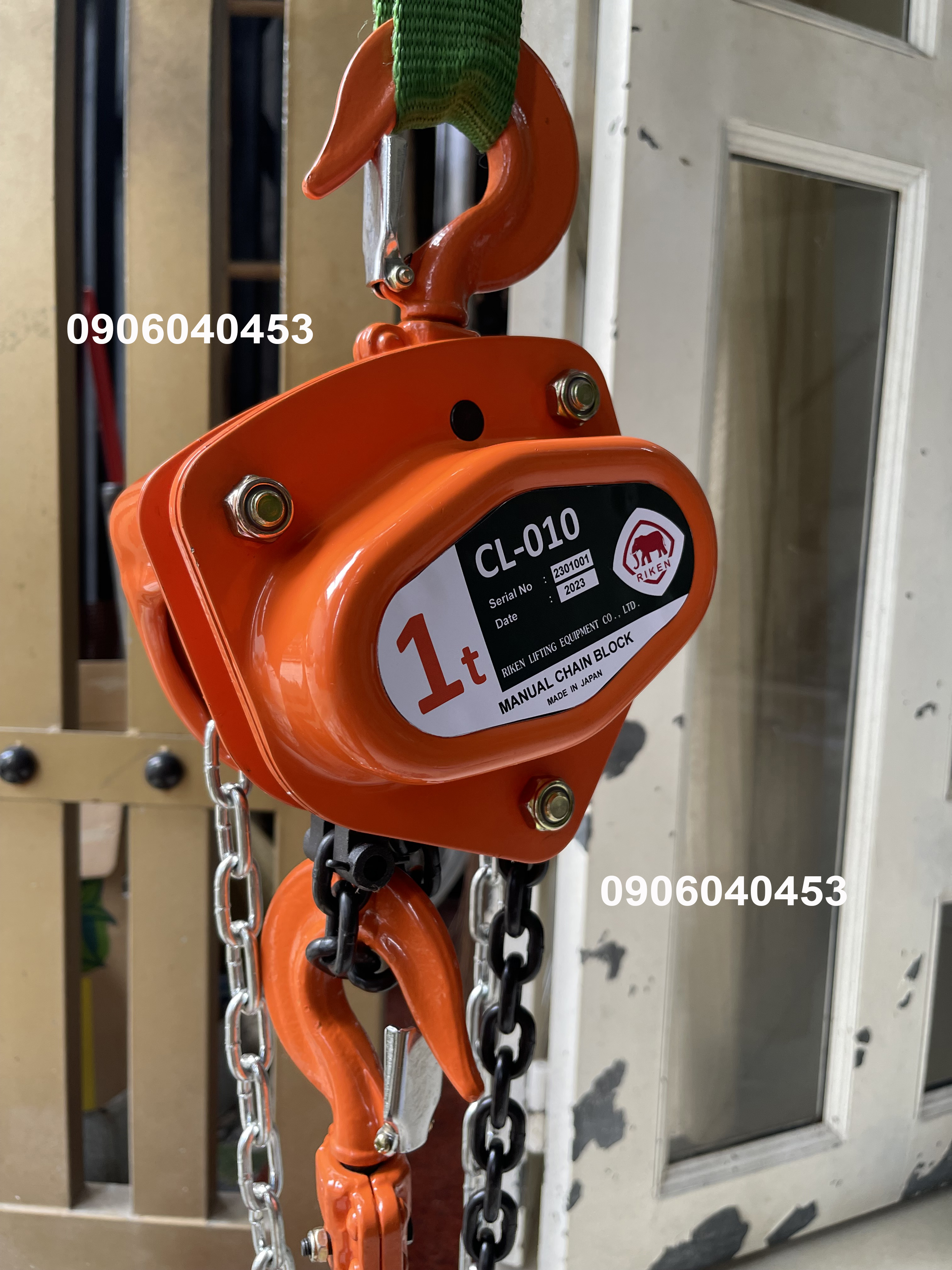 Pa lăng kéo tay Riken 1 tấn CL010 / CL010 Riken Manual Chain Hoist