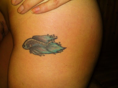 Japanese Blue Fish Tattoo Picture 3 See more Japanese tattoo Designs Below