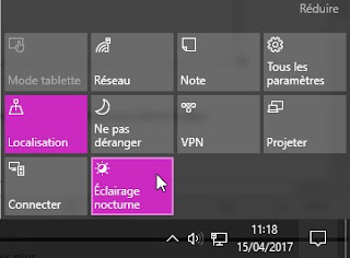 Windows 10 ,Microsoft,lumière bleu,yeux,protection,planifier