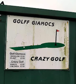 Crazy Golf in Porthmadog. Photo by Celine MacDonald-Matti, February 2019