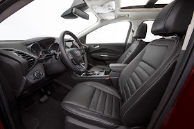 Interior view of the 2017 Ford Escape